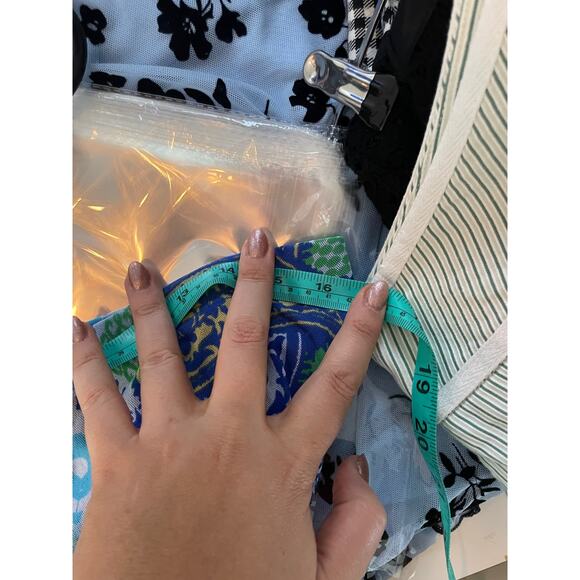 Chicos boho Mandala Blue hippy ruffle skirt LARGE - Picture 4 of 6